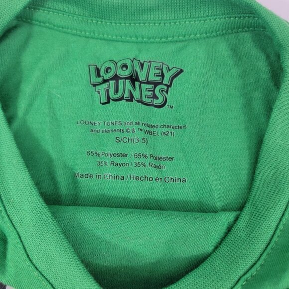 Looney Tunes Bugs Bunny Christmas Print Snowflakes Graphic T-Shirt - Picture 13 of 13